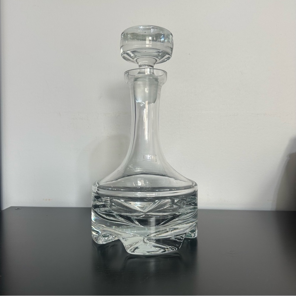 Vintage Krosno Poland Crystal Liquor Decanter